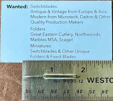 Mini Vendetta Tourist Folding Knife, Imitation Mother of Pearl, France