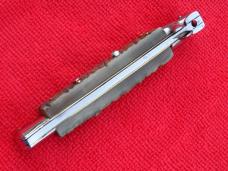  9"  Italian Stiletto Rams-Horn Handles- SS Flat Swedge Grind Blade