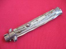 Vintage Italian 1980's 11" WHITE STAG KRISS Stiletto Switchblade Knife.