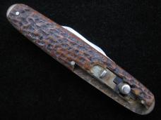 SCHRADE CUT CO - WALDEN N.Y.  - GREEN BONE - DUAL AUTO - PEN KNIFE - 1904-1946