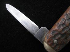 SCHRADE CUT CO - WALDEN N.Y.  - GREEN BONE - DUAL AUTO - PEN KNIFE - 1904-1946