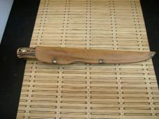 SCHRADE+ UNCLE HENRY 167 FULL TANG FISH FILET KNIFE USA MADE AND ORIGINAL LOOPED LEATHER BELT SHEATH