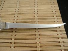 SCHRADE+ UNCLE HENRY 167 FULL TANG FISH FILET KNIFE USA MADE AND ORIGINAL LOOPED LEATHER BELT SHEATH