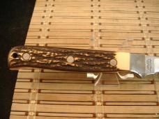 SCHRADE+ UNCLE HENRY 167 FULL TANG FISH FILET KNIFE USA MADE AND ORIGINAL LOOPED LEATHER BELT SHEATH