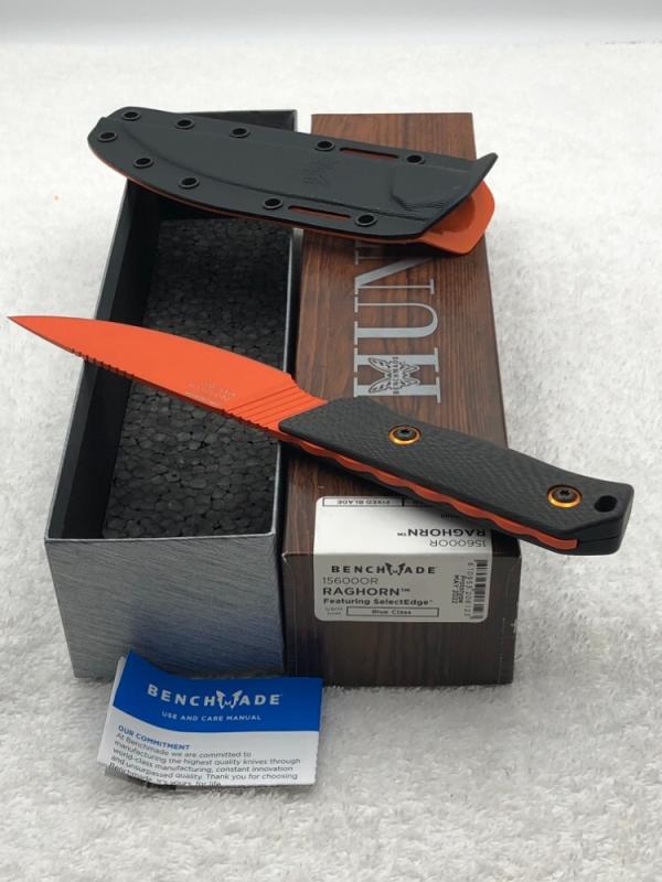 Benchmade 15600OR Raghorn First Production Fixed Blade Hunting Knife NIB Made In USA Benchmade 15600OR Raghorn First Production Fixed Blade Hunting Knife NIB Made In USA