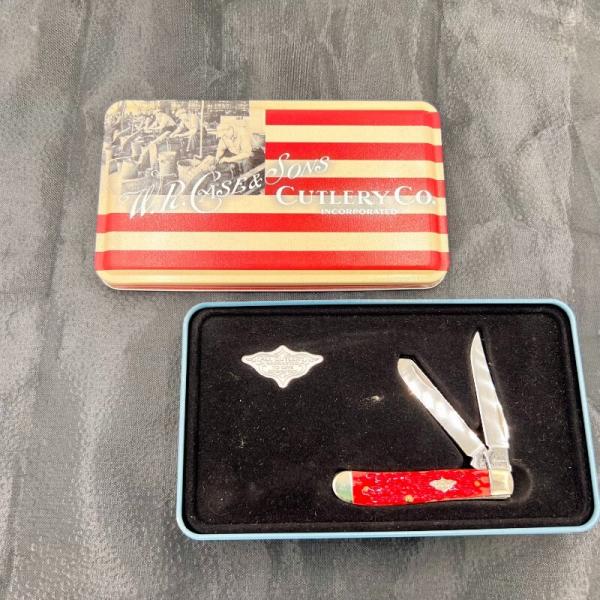 CaseXX Red Bone 6207SS Mini Trapper Knife In Orig. Case Tin USA CaseXX Red Bone 6207SS Mini Trapper Knife In Orig. Case Tin USA