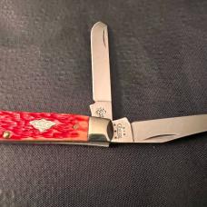 CaseXX Red Bone 6207SS Mini Trapper Knife In Orig. Case Tin USA