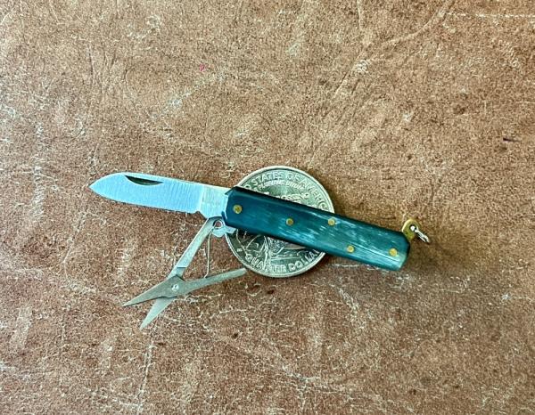 Mini Noxa Folding Knife, Beautiful Horn Scales, Italy Mini Noxa Folding Knife, Beautiful Horn Scales, Italy