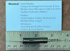 Mini Folding Knife, Italy