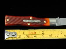 Great Eastern Cutlery GEC Burnt Orange Sawcut Bone 22 Magnum Knife 220124 NIT Wharncliffe Blade USA