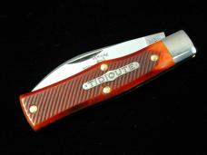 Great Eastern Cutlery GEC Burnt Orange Sawcut Bone 22 Magnum Knife 220124 NIT Wharncliffe Blade USA