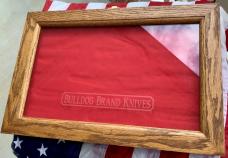 Bulldog Brand Super nice wood knife display 18”x12”