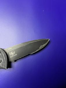 BENCHMADE 5000SBK PRESIDIO AUTO KNIFE, 154CM BLACK COMBO BLADE