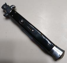 Vintage 11" Kriss Blade  Switchblade with Balck Scales 