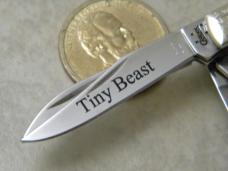 Case XX USA 4 Dot 65154 Blue Bone "Tiny Beast"  5 Blade Knife 