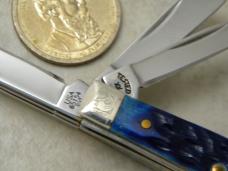 Case XX USA 4 Dot 65154 Blue Bone "Tiny Beast"  5 Blade Knife 
