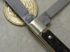 Fightn Rooster Frank Buster Cut Co Germany Stag Physician's Knife