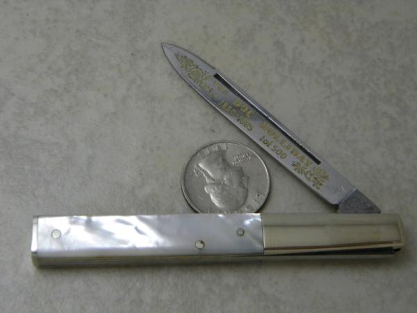 Fightn Rooster Frank Buster Cut Co Germany "Doc Holiday" Pearl Physician's Knife