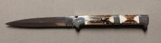 13" Picklock Switchblade with Stag handles.