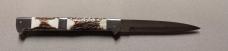 13" Picklock Switchblade with Stag handles.