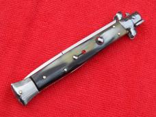  New 11"  Italian Stiletto Brazilian-Horn Handles- SS Bayonet Blade