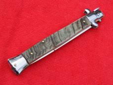  New 11"  Italian Stiletto Rams-Horn Handles- SS Bayonet Blade