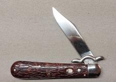5" Presto with Lazy W Swing-guard and Brain Wormgroove Handles 