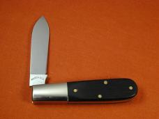 Schatt & Morgan Ebony Wood Barlow Knife By Cooper Cutlery Rare 69 S&M E Made In USA S&W Tang Stamp