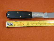 Schatt & Morgan Ebony Wood Barlow Knife By Cooper Cutlery Rare 69 S&M E Made In USA S&W Tang Stamp