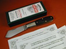 Schatt & Morgan Buffalo Horn Cotton Barlow Knife by Cooper Cutlery Rare 69CB-BH Made in USA