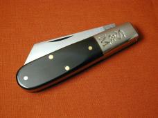 Schatt & Morgan Buffalo Horn Cotton Barlow Knife by Cooper Cutlery Rare 69CB-BH Made in USA