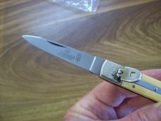 Vintage Hubertus Knife 09 Slimline Rare Yellow Micarta UNUSED Old Ritter Factory!