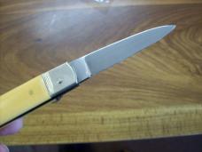 Vintage Hubertus Knife 09 Slimline Rare Yellow Micarta UNUSED Old Ritter Factory!