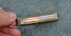 Camillus Multi Blade WW II Era Picked Bone Bail 4 Blade Slight Use Factory Snap Pinched Bolsters