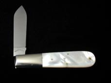 Schatt & Morgan Genuine Mother Of Pearl Barlow Knife Rare 69PNY USA Made New York Tang Stamp