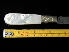 Schatt & Morgan Genuine Mother Of Pearl Barlow Knife Rare 69PNY USA Made New York Tang Stamp