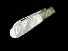 Schatt & Morgan Genuine Mother Of Pearl Barlow Knife Rare 69PNY USA Made New York Tang Stamp