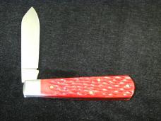 Dollar Knife Co. Red Jigged Bone with Mammoth Shield Jack Knife from Cooper Cutlery USA RJB-MS