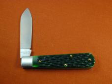 Dollar Knife Co. Green Jigged Bone with Mammoth Shield Jack Knife from Cooper Cutlery USA GJB-MS