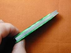 Dollar Knife Co. Green Jigged Bone with Mammoth Shield Jack Knife from Cooper Cutlery USA GJB-MS