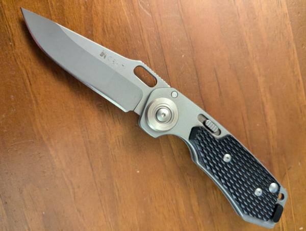 LIKE NEW CRKT HAWK DOG #4504 CONVERSION COIL SPRING AUTOMATIC 