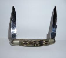 Vintage Frost Cutlery Muskrat Knife Surgical Steel Bone Handles Japan 1970's-1980's