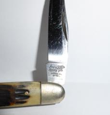 Vintage Frost Cutlery Muskrat Knife Surgical Steel Bone Handles Japan 1970's-1980's