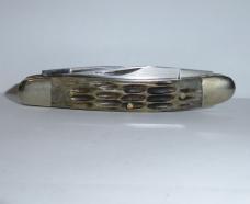 Vintage Frost Cutlery Muskrat Knife Surgical Steel Bone Handles Japan 1970's-1980's
