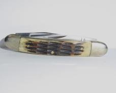 Vintage Frost Cutlery Muskrat Knife Surgical Steel Bone Handles Japan 1970's-1980's