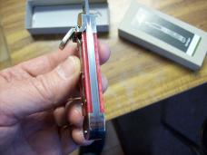 Hubertus Knife Solingen, Germany Small 08 Rare Red Smooth Bone 5 3/4 " Open Lilyput NIB