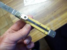 Vintage Hubertus Knife Size 12 Slimline Ritter Factory Yellow Micarta UNUSED Special Package!
