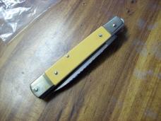 Vintage Hubertus Knife Size 12 Slimline Ritter Factory Yellow Micarta UNUSED Special Package!