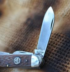 Ulster USA Boy Scout Utility 4 Blade 3 5/16" Closed Less Than Normal Use Jigged Delrin Handles