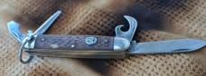 Ulster USA Boy Scout Utility 4 Blade 3 5/16" Closed Less Than Normal Use Jigged Delrin Handles